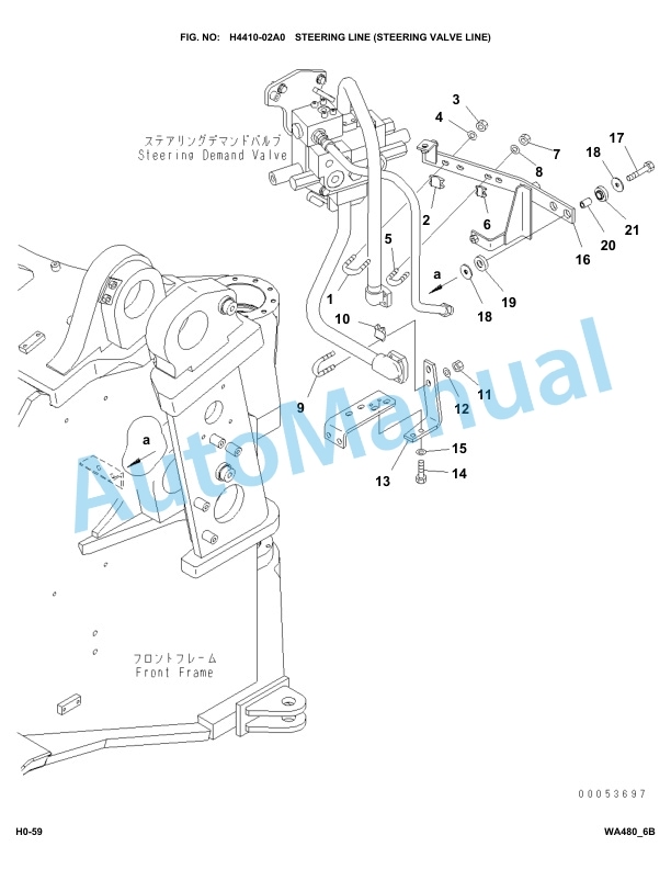 Komatsu WA480-6 Parts Manual-3