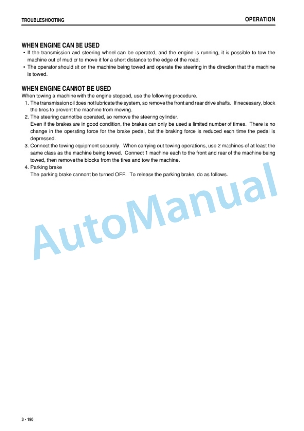 Komatsu WA480-6 Wheel Loader Operation and Maintenance Manual PEN01698-01-4