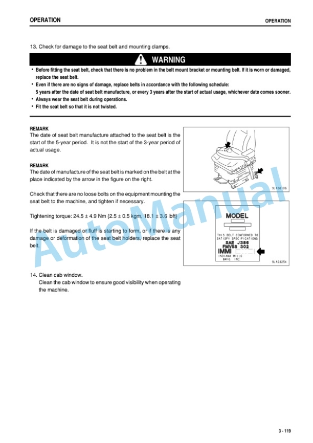 Komatsu WA480-6 Wheel Loader Operation and Maintenance Manual TEN01042-01-3