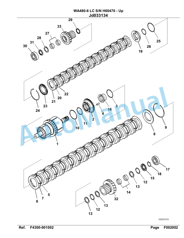 Komatsu WA480-6LC Parts Manual H60470-Up-2