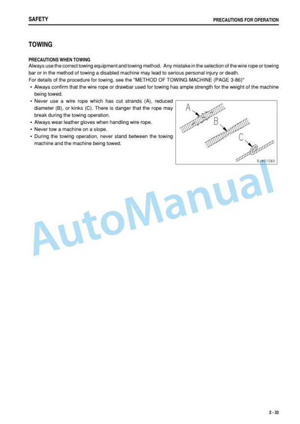 Komatsu WA50-6 Wheel Loader Operation and Maintenance Manual TEN01094-01-2