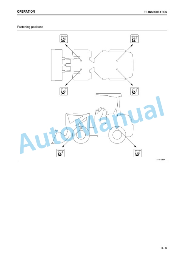 Komatsu WA50-6 Wheel Loader Operation and Maintenance Manual TEN01094-01-4