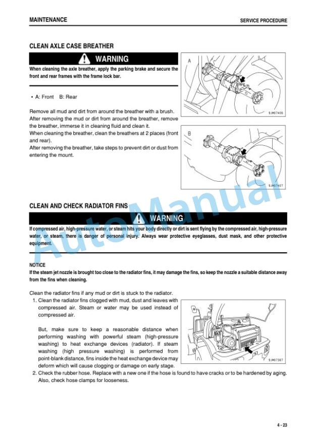 Komatsu WA50-6 Wheel Loader Operation and Maintenance Manual TEN01094-01-5