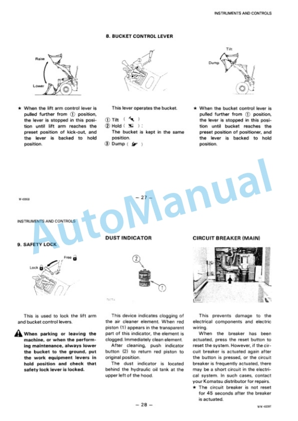 Komatsu WA500-1 Wheel Loader Operation and Maintenance Manual SEAM04250102-2