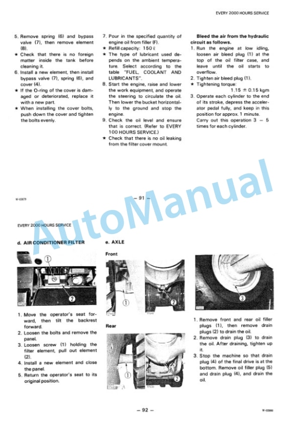 Komatsu WA500-1 Wheel Loader Operation and Maintenance Manual SEAM04250102-4