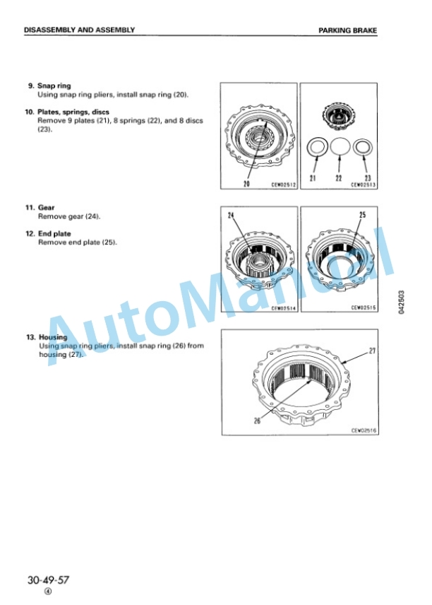 Komatsu WA500-3 Wheel Loader Shop Manual SEBM009014-5