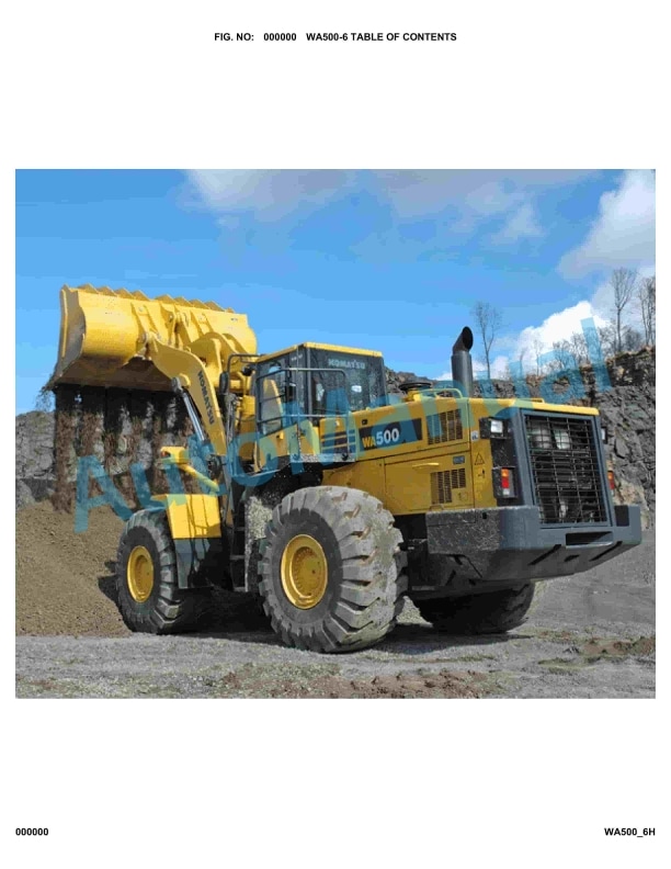 Komatsu WA500-6 Parts Manual