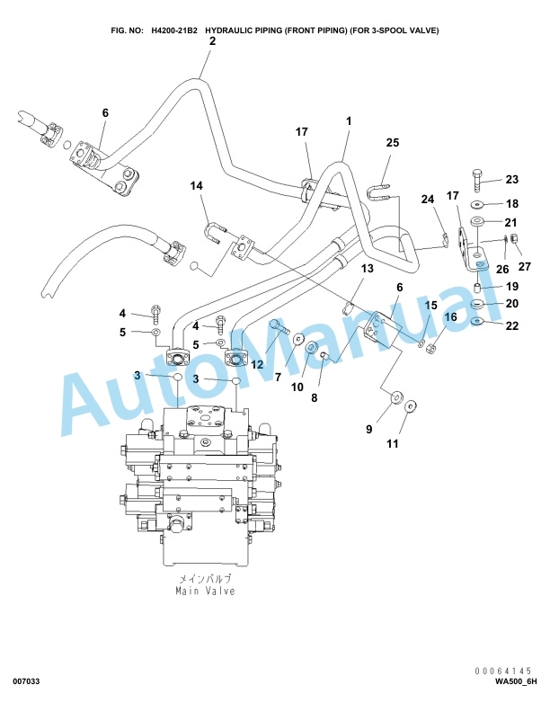 Komatsu WA500-6 Parts Manual-3