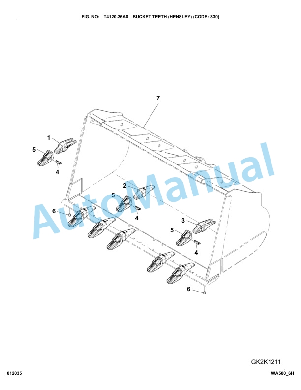 Komatsu WA500-6 Parts Manual-5