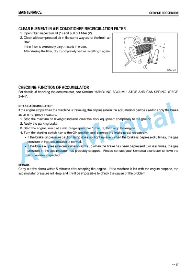 Komatsu WA500-6 Wheel Loader Operation and Maintenance Manual PEN01742-01-5