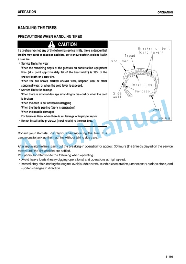 Komatsu WA500-6 Wheel Loader Operation and Maintenance Manual PEN01876-00-4