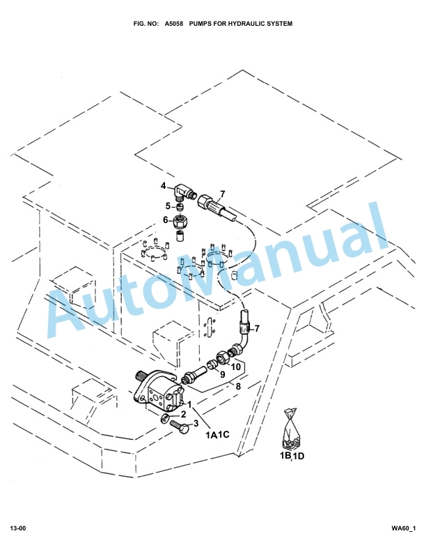 Komatsu WA60-1, WA60-10F Parts Manual-5