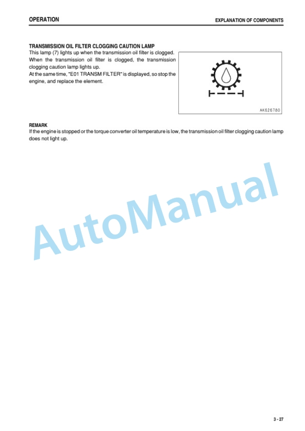 Komatsu WA600-6 Wheel Loader Operation and Maintenance Manual TEN00462-17-2
