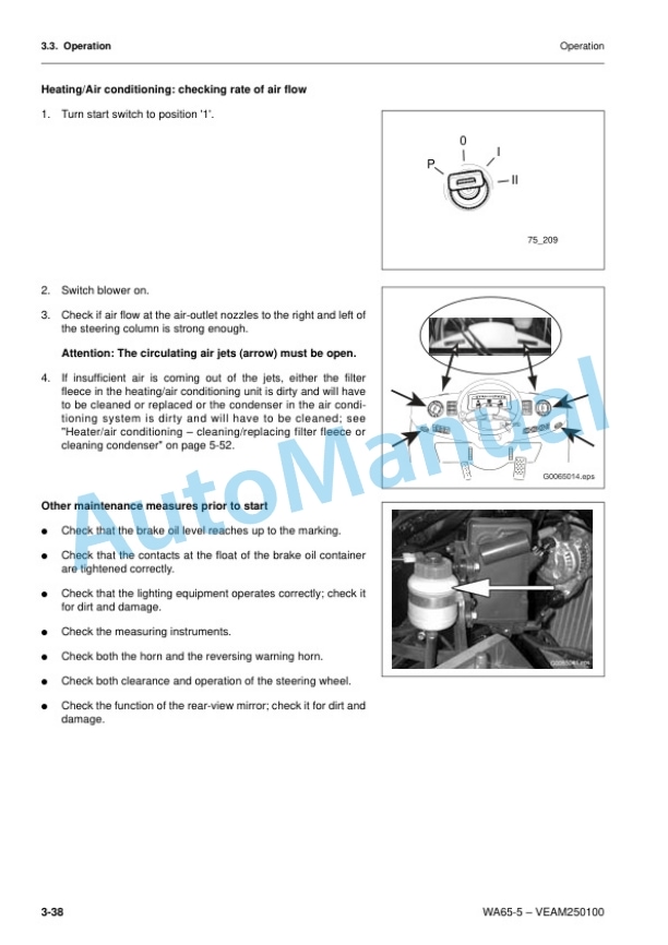 Komatsu WA65-5 Wheel Loader Operation and Maintenance Manual VEAM250100-3