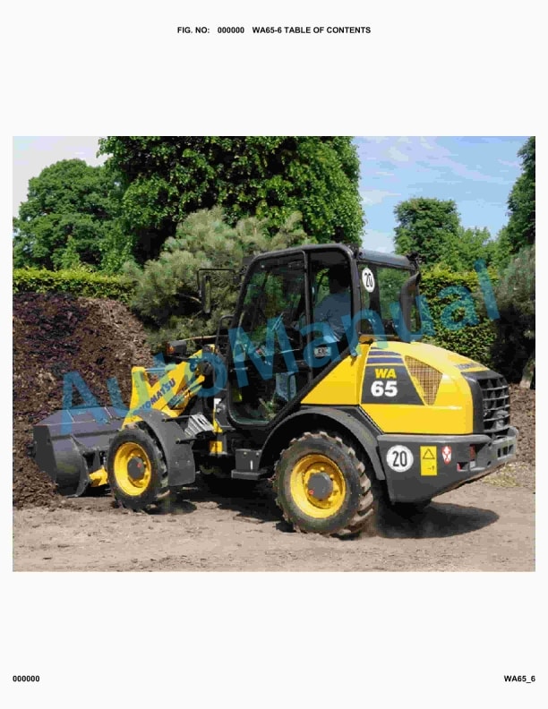 Komatsu WA65-6 Parts Manual