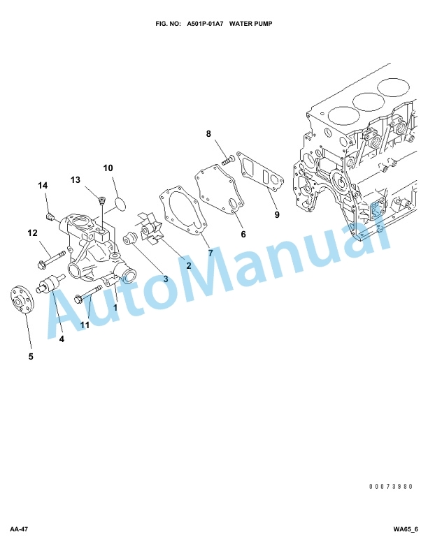 Komatsu WA65-6 Parts Manual-2