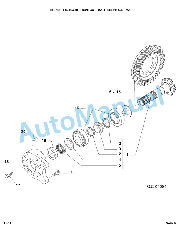 Komatsu WA65-6 Parts Manual-3