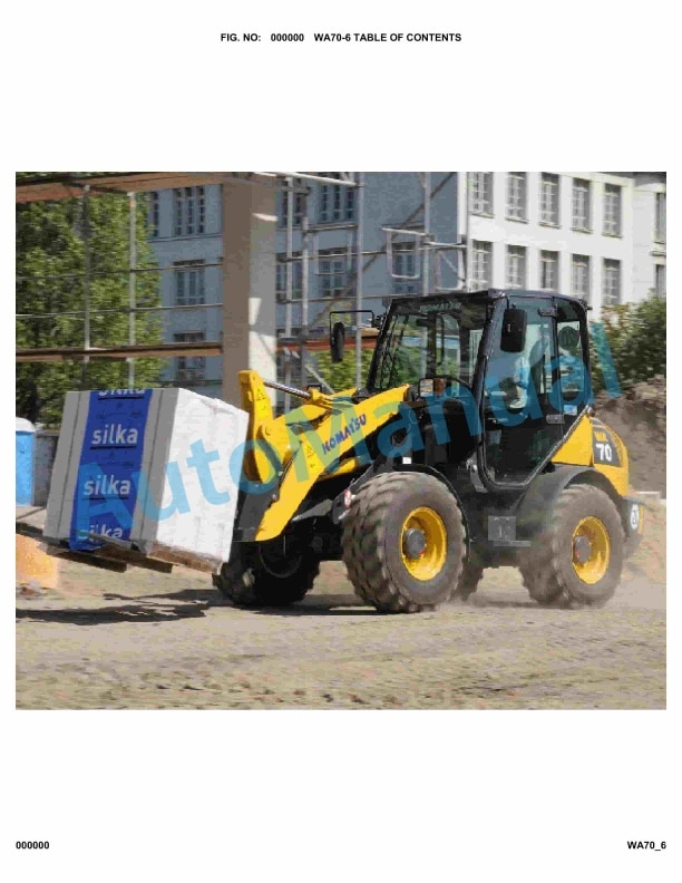 Komatsu WA70-6 Parts Manual