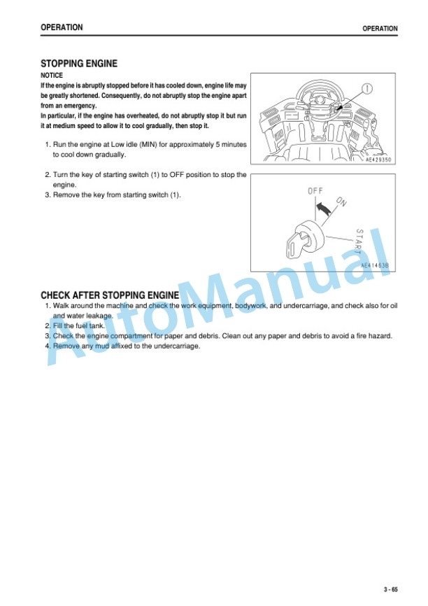 Komatsu WA700-3 Wheel Loader Operation and Maintenance Manual PEN00304-08-3