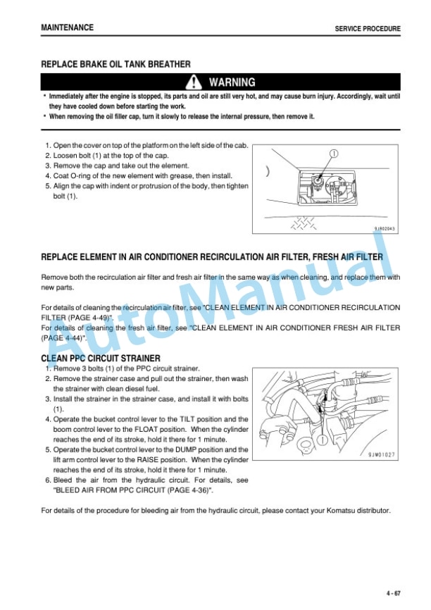 Komatsu WA700-3 Wheel Loader Operation and Maintenance Manual PEN00304-08-5