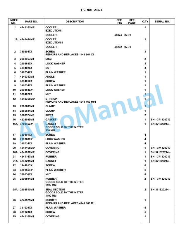 Komatsu WA75-1, WA75-15F Parts Manual-2