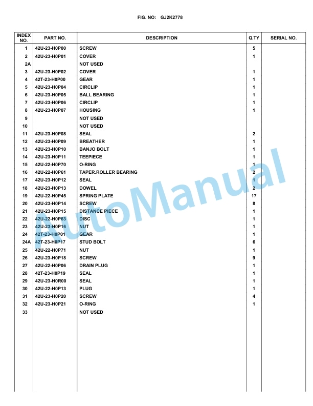 Komatsu WA75-3 FLEET Parts Manual-3