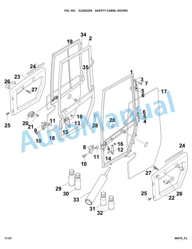 Komatsu WA75-3 FLEET Parts Manual-4