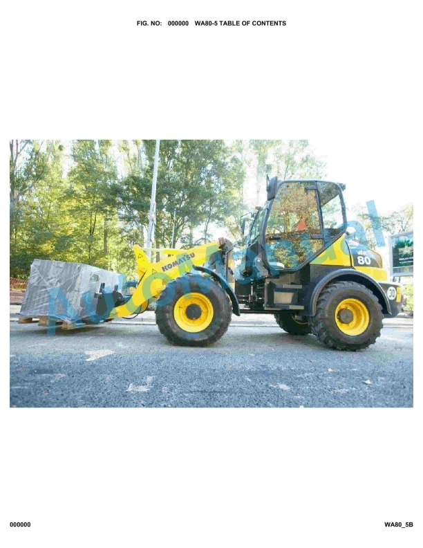 Komatsu WA80-5 Parts Manual WA80-5B