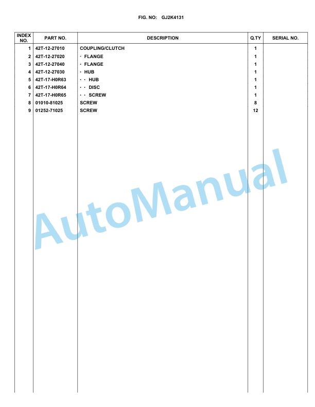 Komatsu WA80-5 Parts Manual WA80-5B-3