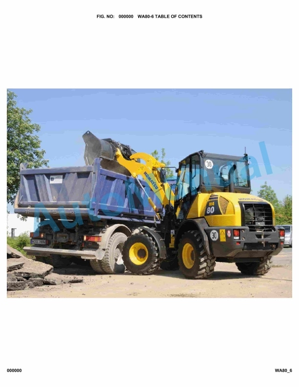 Komatsu WA80-6 Parts Manual