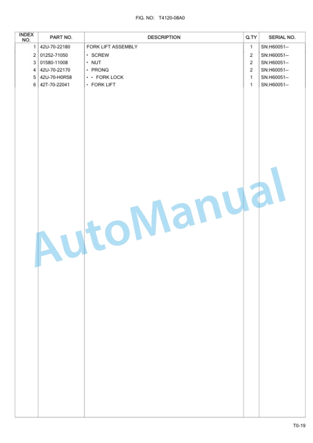 Komatsu WA80-6 Wheel Loader Parts Manual-5