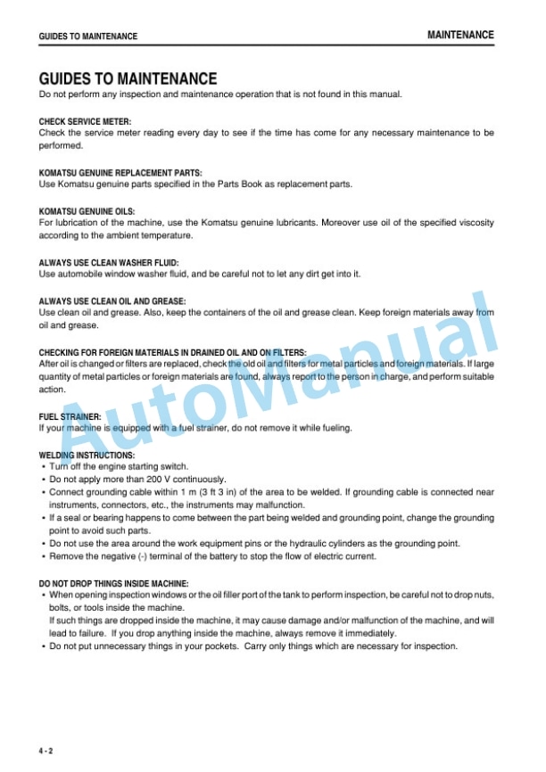 Komatsu WA800-3E0, WA900-3E0 Wheel Loader Operation and Maintenance Manual PEN00686-15-4