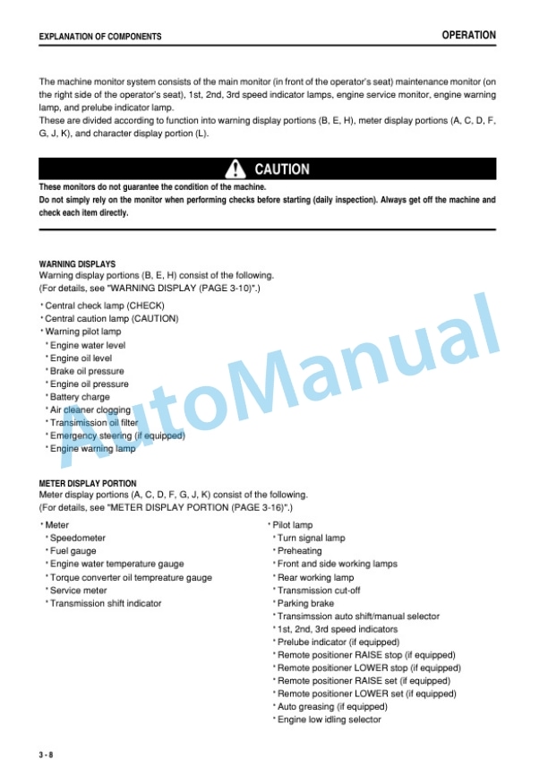 Komatsu WA800-3E0, WA900-3E0 Wheel Loader Operation and Maintenance Manual PEN01926-00-2
