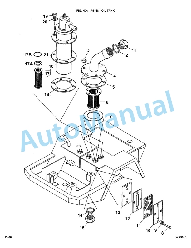 Komatsu WA90-1, WA90-20F Parts Manual-5