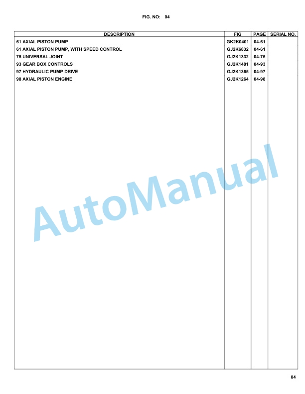 Komatsu WA90-3, WA95-3 30km_h Options Parts Manual WA9095S2-2
