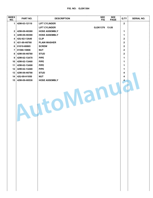 Komatsu WA90-3, WA95-3 Parts Manual-5