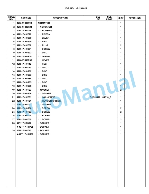 Komatsu WA90-5 Parts Manual WA90_5A-3