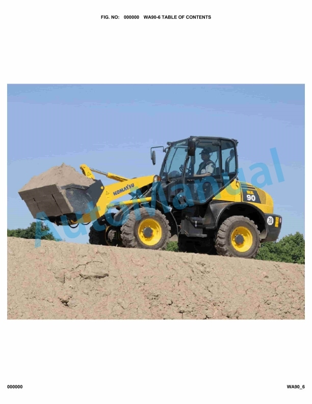 Komatsu WA90-6 Parts Manual