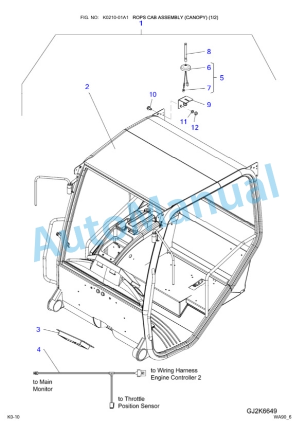 Komatsu WA90-6 Wheel Loader Parts Manual-4