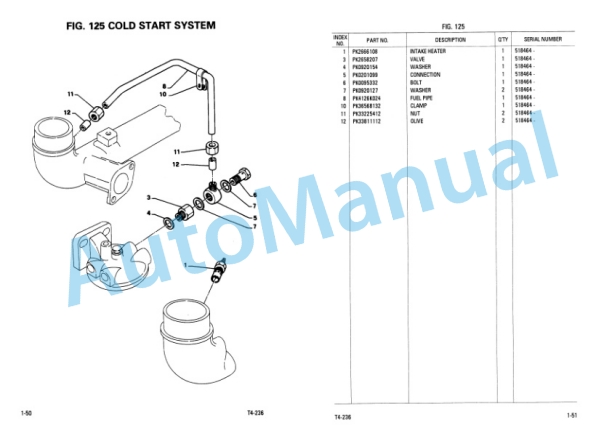 Komatsu WB100-1 Backhoe Loader Parts Manual EEPB002100-2