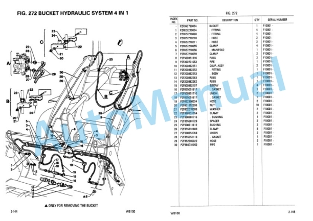 Komatsu WB100-1 Backhoe Loader Parts Manual EEPB002100-4