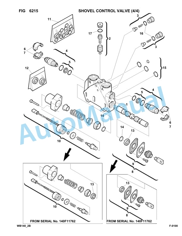 Komatsu WB140-2 Backhoe Loader Parts Manual 140F11531-UP-4