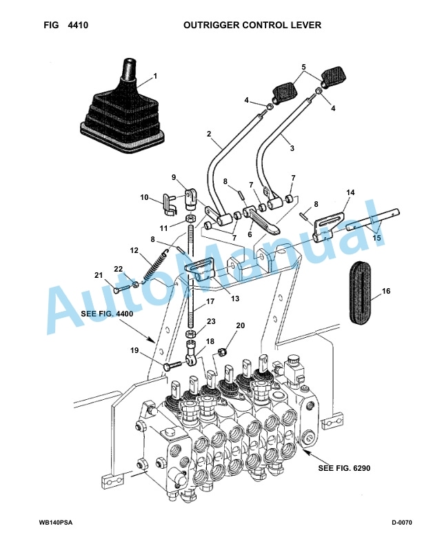 Komatsu WB140PS-2 Backhoe Loader Parts Manual 150F50092-UP-3
