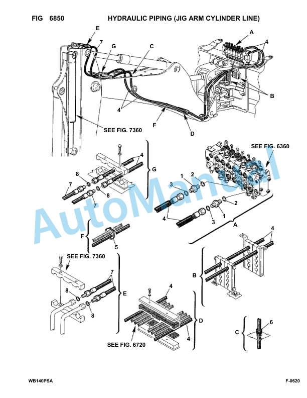 Komatsu WB140PS-2 Backhoe Loader Parts Manual 150F50092-UP-5