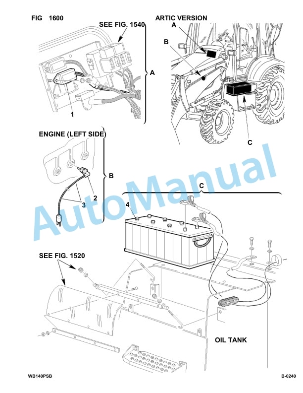 Komatsu WB140PS-2 Backhoe Loader Parts Manual 150F50098-up-2