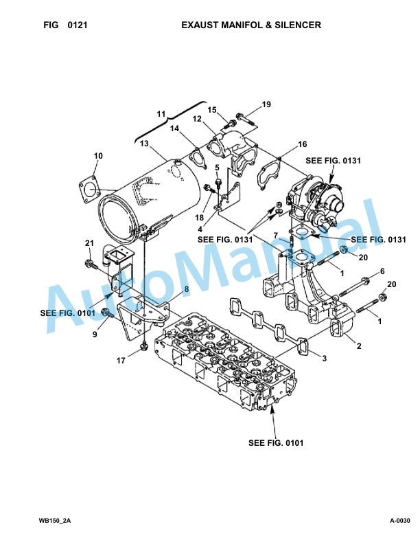 Komatsu WB150-2 Backhoe Loader Parts Manual 150F10293-UP-2