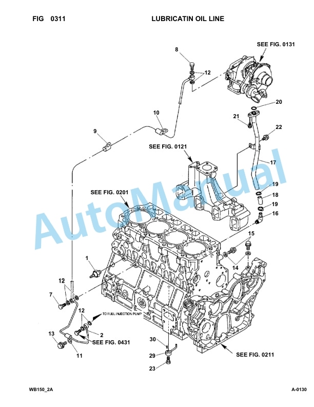 Komatsu WB150-2 Backhoe Loader Parts Manual 150F10293-UP-4