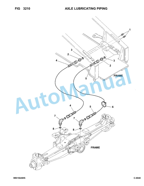 Komatsu WB150AWS-2 Backhoe Loader Parts Manual 150F80001-up-2