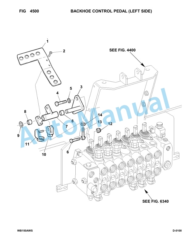 Komatsu WB150AWS-2 Backhoe Loader Parts Manual 150F80001-up-3