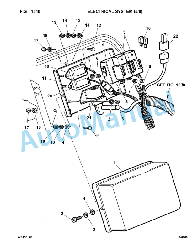 Komatsu WB150PS-2 Backhoe Loader Parts Manual 150F50001-up-2